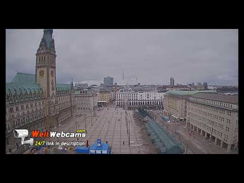 Hamburg Rathausmarkt City View live cam preview