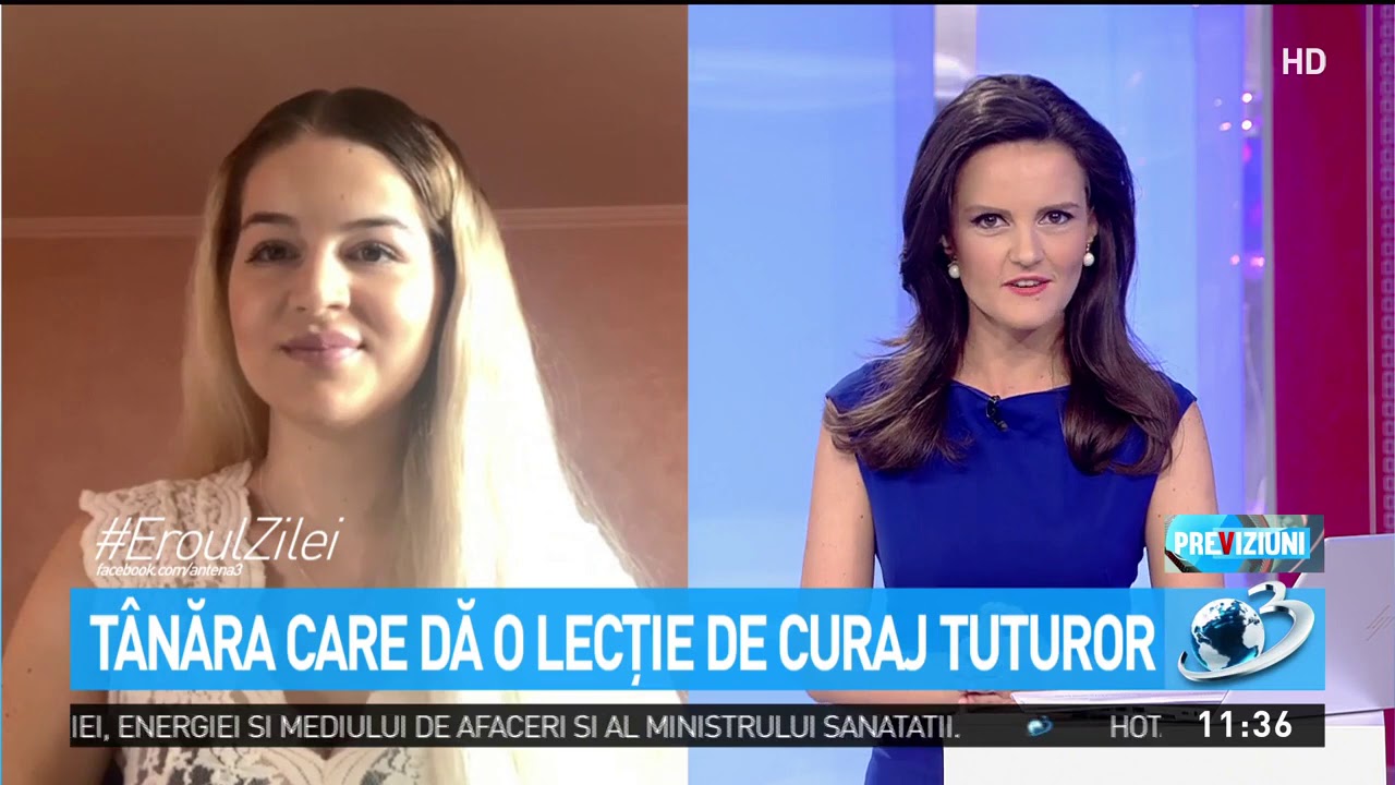 Andreea Lichi, tânăra care dă o lecţie de curaj tuturor