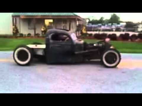 Old rat rod bobber truck - YouTube