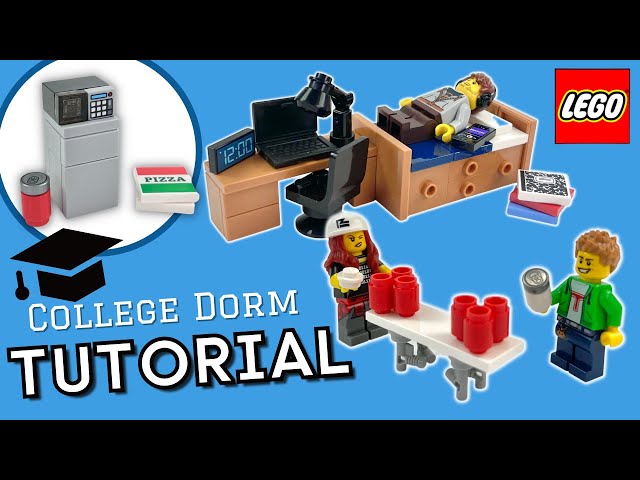 Build a College Dorm Room in 5 Easy LEGO Builds! 