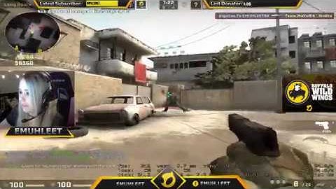 Stream Highlights - EMUHLEETs Ace with AWP & Pistol