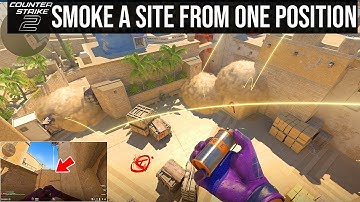 INSANE MIRAGE A SMOKES from ONE SPOT!! (CT + Jungle + Stairs Smoke) on Mirage [TUTORIAL] - CS2
