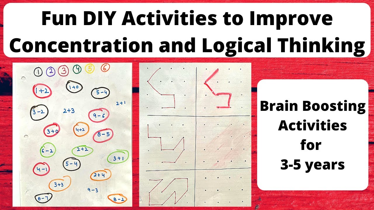 Fun Brain Boosting & Logical Thinking Activities for 3-5 years