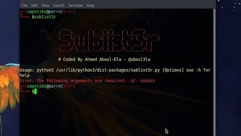 Fast subdomains enumeration | How to Install sublist3r on parrot/kali/ linux | Github
