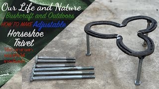 Making A Horseshoe Trivet for Dutch Oven Cooking 