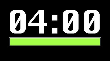 4 Minute Timer [ Progress Bar ] - 4K 60 FPS