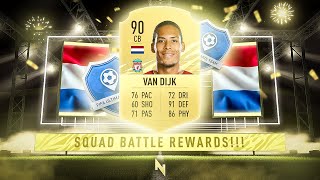 WE PACK VAN DIJK INSANE SQUAD BATTLES REWARDS FIFA 21