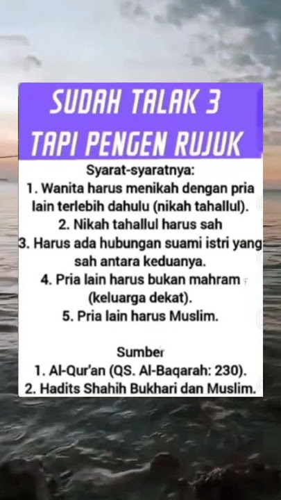 sudah talak 3 tapi pengen rujuk #trending #fyp