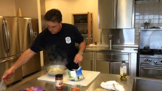 Firehouse chefs in Fort Lauderdale cooking lunch