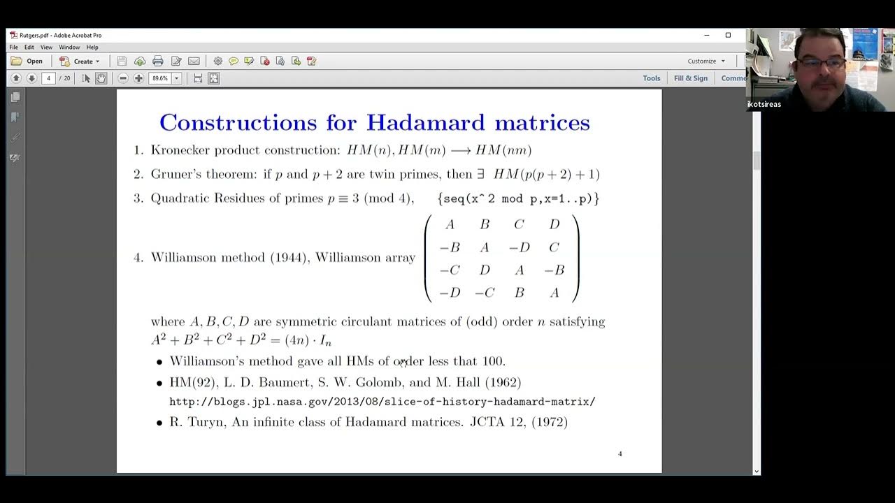 Enumerative combinatorics and coding theory - YouTube