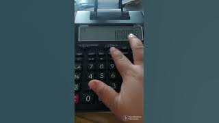 Mengoperasikan kalkulator casio HR 100 RC