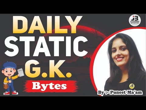 [4] Most Important Static G.K. For All Exams | Daily Static G.K. Bytes By Puneet Ma'am