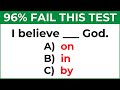 Mixed English Grammar test: Most senior Can't Pass this Test #20