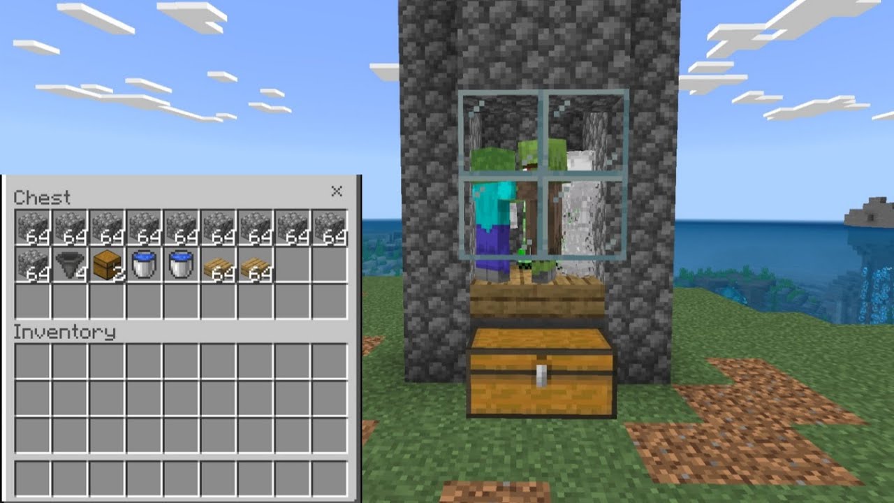 How to make mobs farm in your world easy v1.19.40 pocket edition 99.99