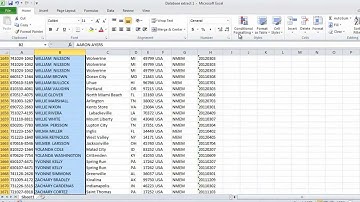 How to highlight duplicate rows of data in Microsoft Excel 2010