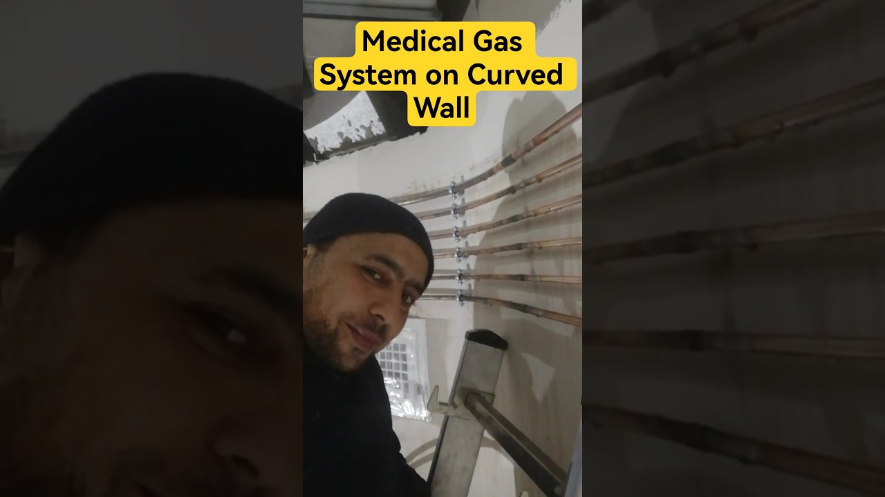 Medical Gas System on Curved Wall 