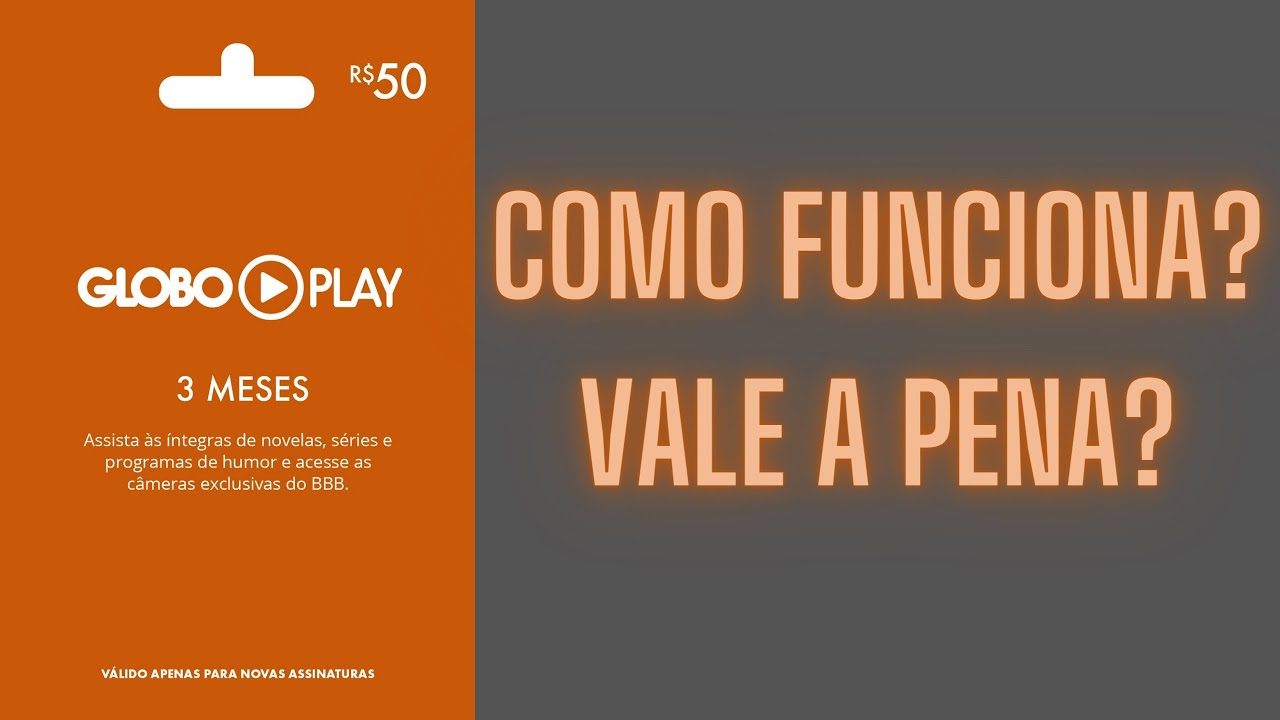 Como ASSINAR o GLOBOPLAY com GIFTCARD do GOOGLEPLAY 