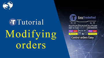 Modifying orders in MT4 and MT5 using the EasyTradePad