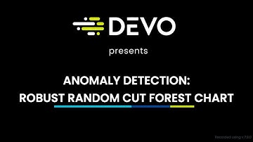 Anomaly Detection: Robust Random Cut Forest chart