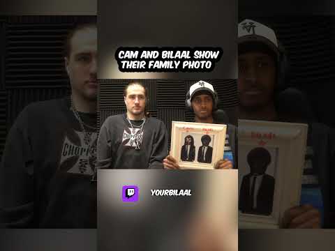 cam and bilaal show their family photo