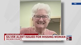 Silver Alert issued for missing woman from Wilson County