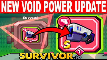 Survivor.io How to Get Void Power - New Red Weapon Update First Look Version 1.6