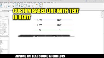 Custom based line with text in Revit