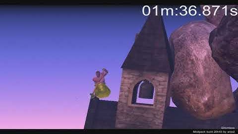GETTING OVER IT SPEEDRUN 3 MINUTES 23 SECONDS
