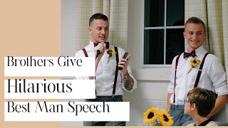 'We should probably get started on this speech.' | Hilarious Best Man Speech