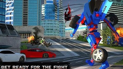 Future Police Robot Car Simulator - Police Transformer Superhero Android Gameplay