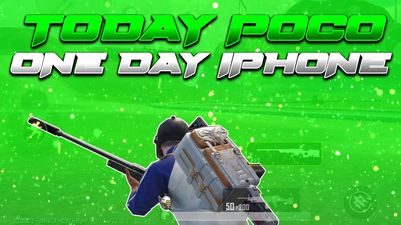 TODAY POCO ONE DAY IPHONE || PUBG MOBILE MONTAGE