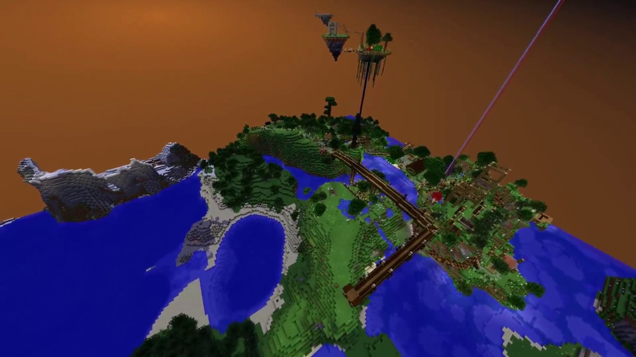 Minecraft Custom Ridges Minecraft - Doks LP E:3 :: A Closer Look: Bow bridge & custom mountain ...