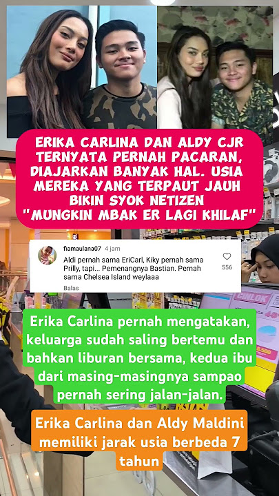 Erika Carlina dan Aldy CJR Ternyata Pernah Pacaran !! #erikacarlina #aldyCJR #fuji #attahalilintar