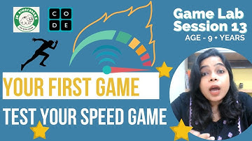 Game Coding for Kids | Create your first game in Code.Org Game Lab | Session 13 | Speed Test Game