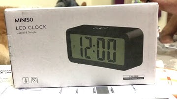 MINISO LCD Alarm Clock