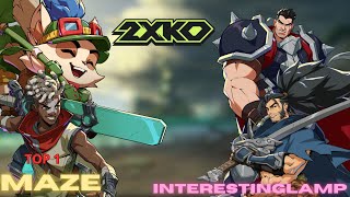 2XKO ▰ (TOP 1) MAZE (Teemo / Ekko) vs InterestingLamp (Yasuo / Darius)