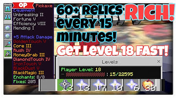 60+ Relics in 15 minutes with this NEW BEST Pickaxe! Fastest way to Level 18 - ECPE FACTIONS