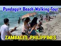 Zambales philippines  pundaquit beach walking tour in san antonio zambales during easter sunday