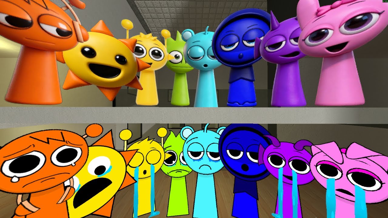 Sprunki Families Want me to Save Them From Bunch of 4K SPRUNKIES and other Nextbots!