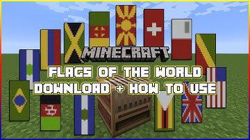 How to Download and Use ALL 200 Minecraft Country Flags in Your World [WorldEdit Schematics]
