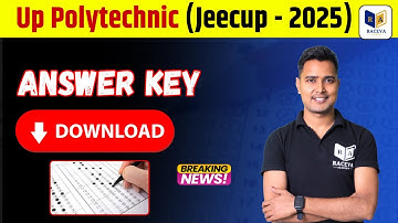 jeecup answer key 2025 out - download now