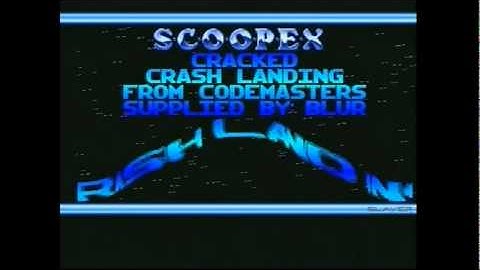 "Crash Landing" crack intro by Scoopex (Amiga Intro 1992)
