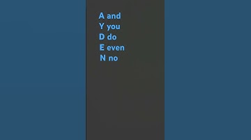 Spell your name and type the first word that comes up in your predicted text