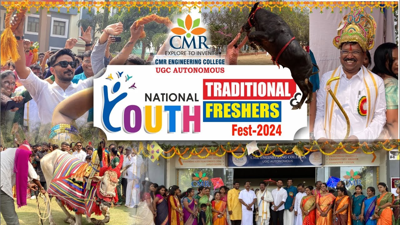National Youth, Traditional & Freshers Fest 2023 || CMR Engineering College, Hyd.