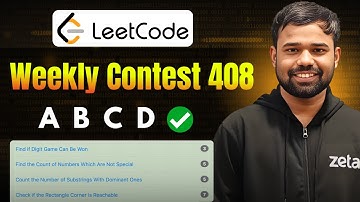 A-D | Leetcode Weekly Contest 408 Editorials | Check if the Rectangle Corner Is Reachable | Solution