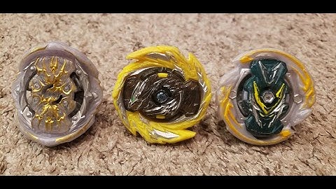 Beyblade Burst Battle: Royal Genesis G5 Vs. Master Dragon D5 Vs. Glyph Valtryek V5