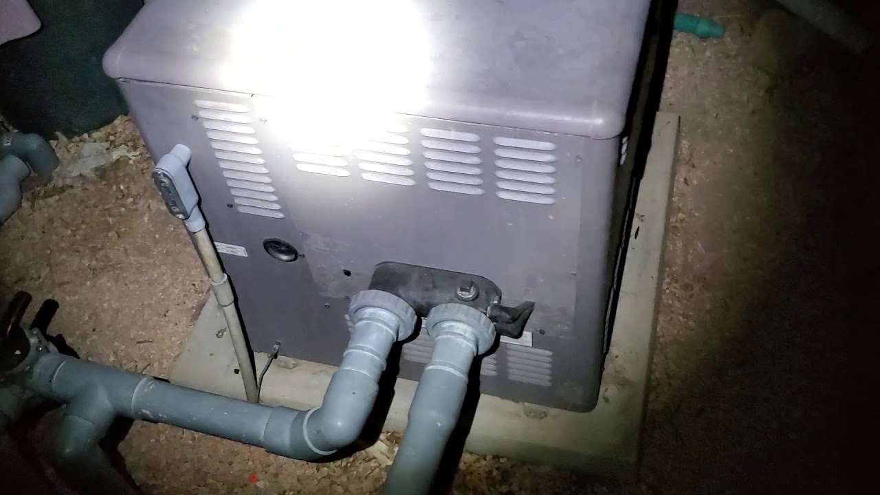 Hayward H400 Pool Heater aka flamethrower pt1 - YouTube