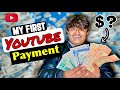 My first payment from youtube 