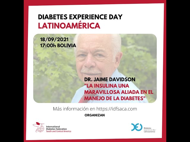 Charla Dr. Jaime Davidson en Diabetes Experience Day Latinoamérica 2021