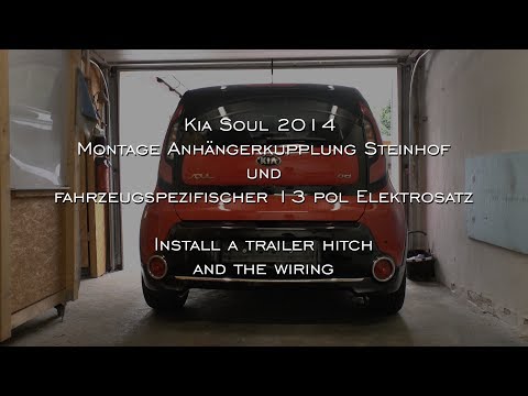 Einbau einer Anhängerkupplung, Installation of a Trailer Hitch, Kia Soul 2014